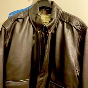 L.L. Bean NWOT leather bomber jacket.
